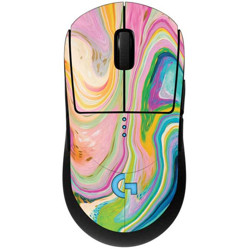 Rainbow Marble by Etta Vee G Pro Wireless Gaming Mouse Skin